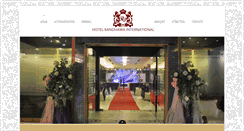 Desktop Screenshot of hotelrandhawainternational.com